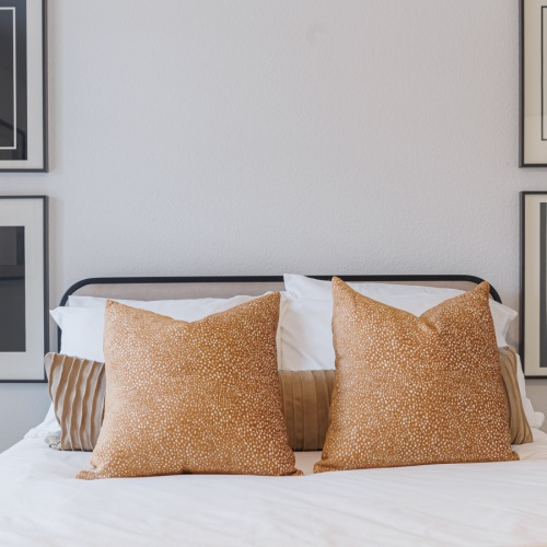 close up bedroom view