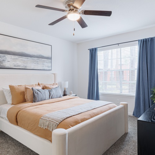 bedroom with natural light