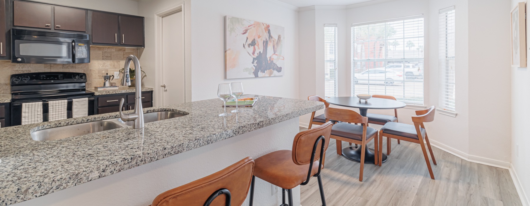 kitchen with natural light