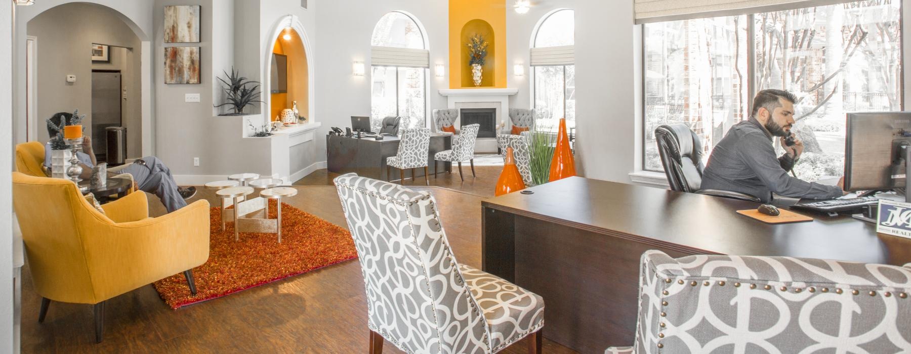 a person sitting at a table