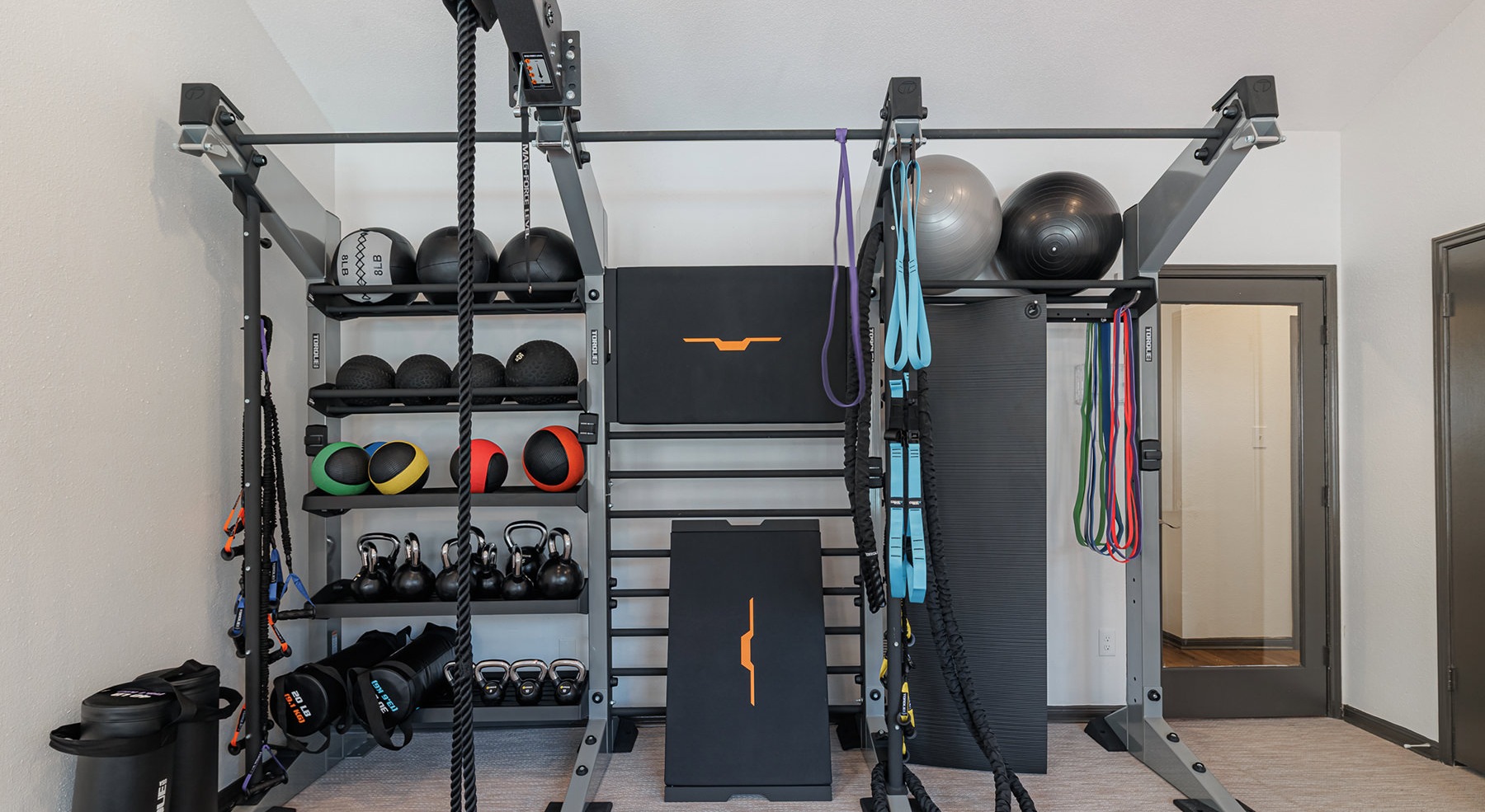 gym with exercise equipment